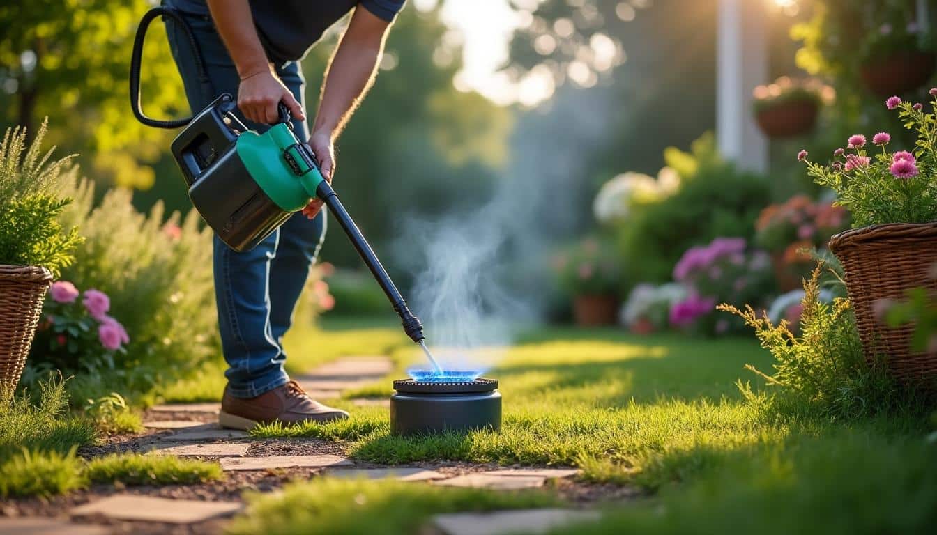 Comment utiliser un désherbeur thermique à gaz au jardin