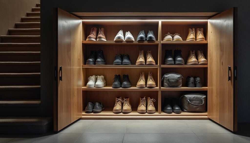 Installer une lumière intégrée dans un placard sous escalier