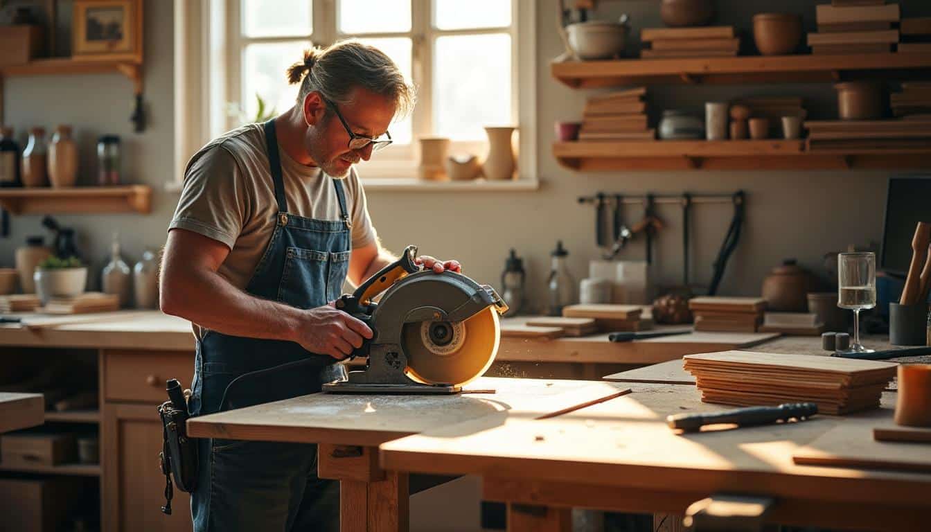 Illustration: Pourquoi opter pour un établi adapté à la scie circulaire ?
