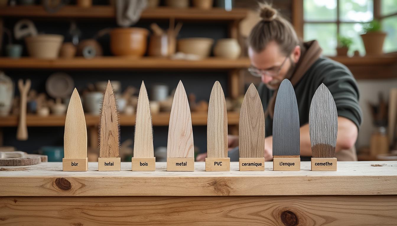 Illustration: Les différentes lames disponibles selon le matériau à couper