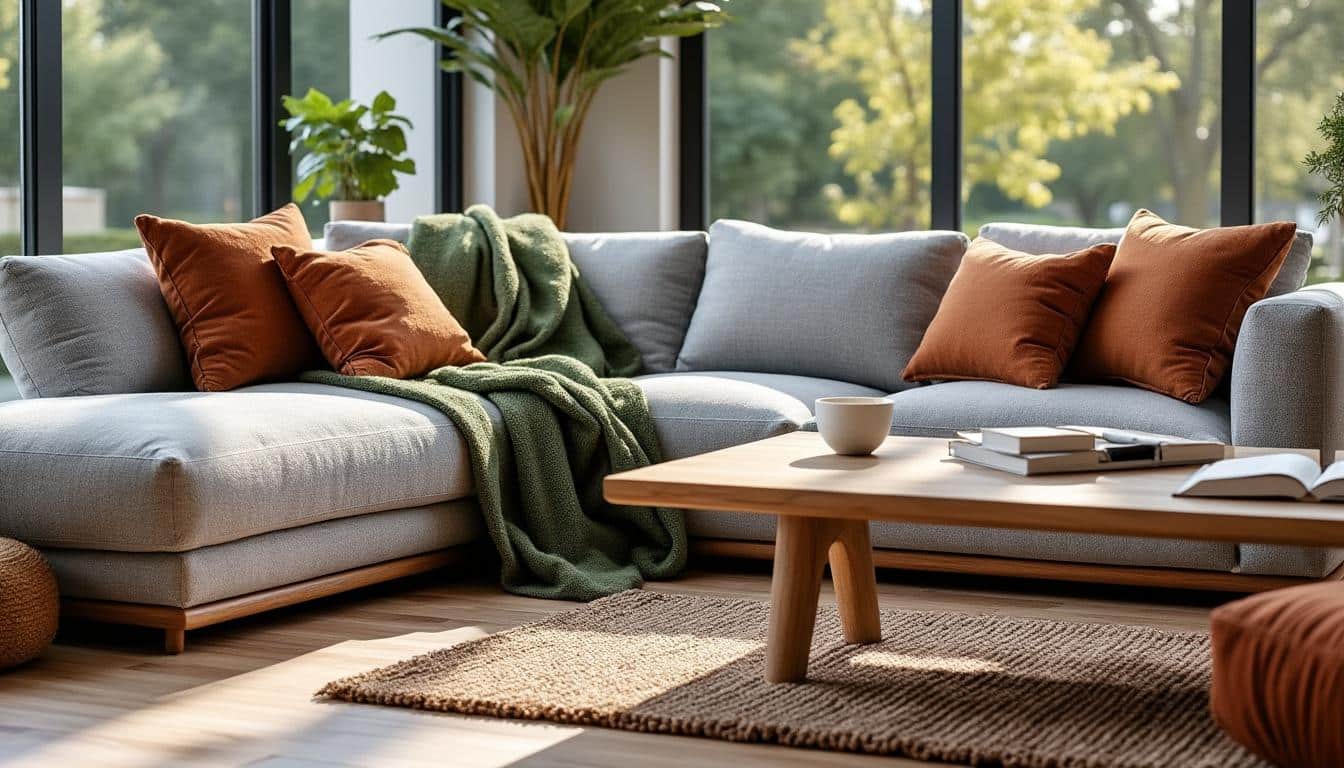 Plaid et canapé : quelles associations de couleurs pour une déco moderne ?