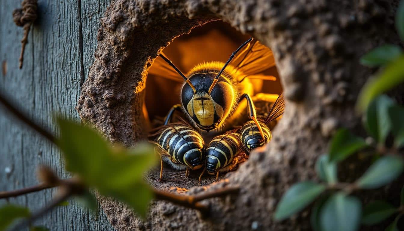 Illustration: Comment reconnaître un nid de guêpes sous la toiture et les espèces concernées ?