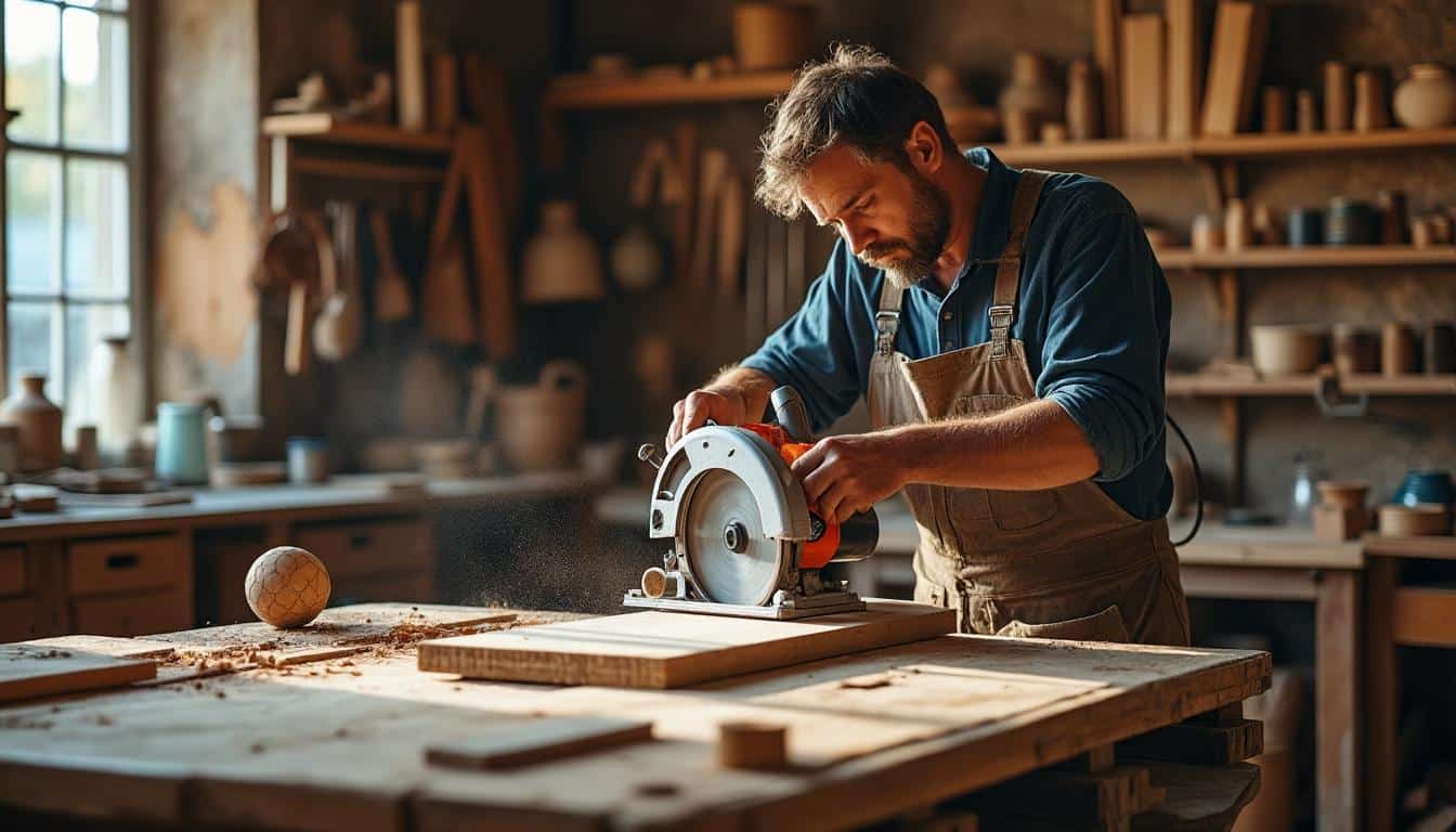 Illustration: Comprendre le fonctionnement et les avantages de la scie circulaire avec table