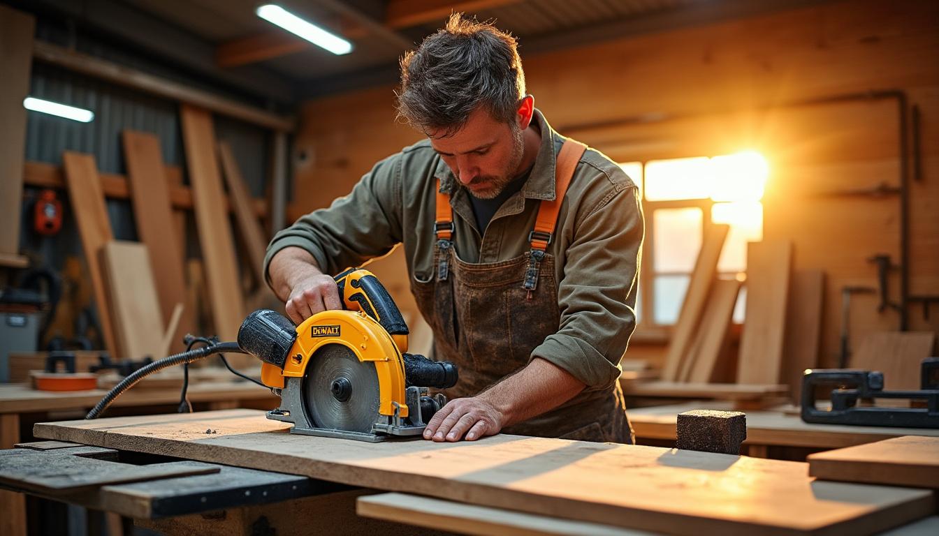 Illustration: Pourquoi la scie circulaire sur table Dewalt est un choix privilégié des professionnels et amateurs