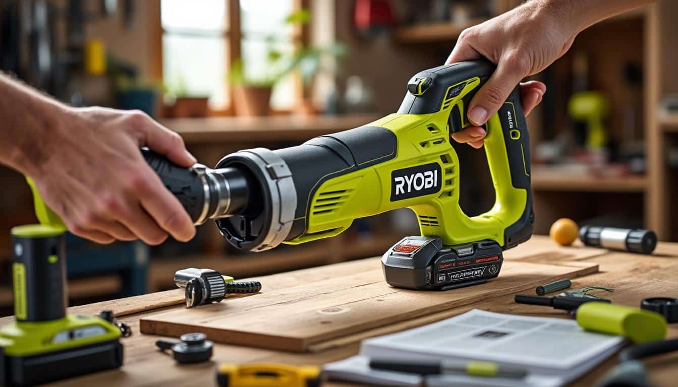 Illustration: Quels sont les critères techniques essentiels de la scie Ryobi sans fil ?