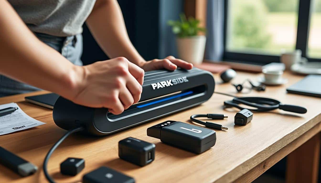 Illustration: Les spécifications techniques essentielles de la scie sauteuse sans fil de Parkside