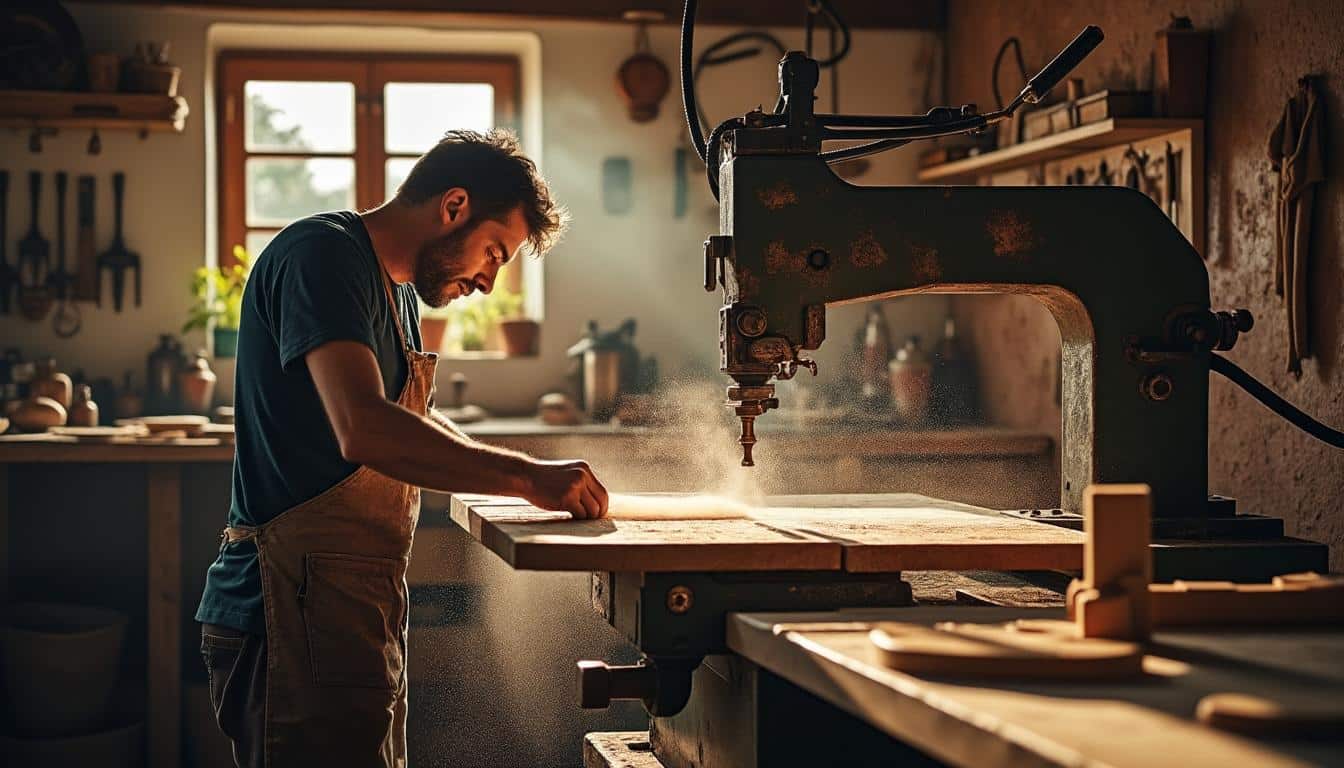 Illustration: Comprendre le rôle essentiel de la scie toupie en menuiserie
