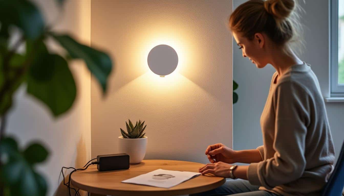 Illustration: Comment fonctionne l’éclairage mural sans câble ?