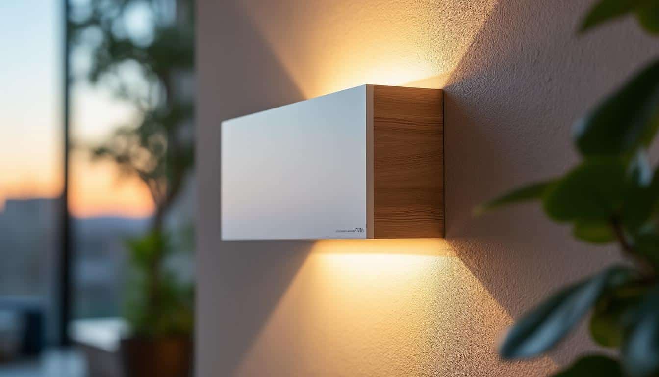 Illustration: Les caractéristiques techniques essentielles de l’applique murale alliant bois et finition blanche