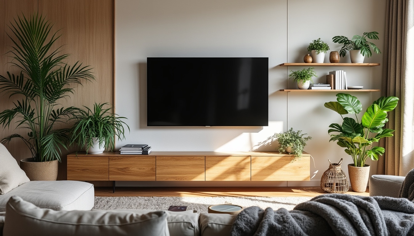 Déco du mur derrière la TV : idées et conseils pour sublimer