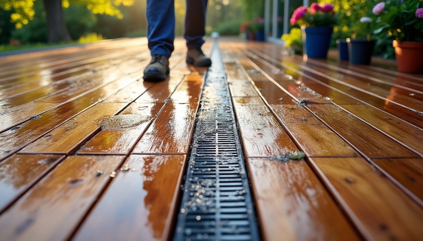 Illustration: Pourquoi il est crucial de maîtriser le drainage de votre terrasse
