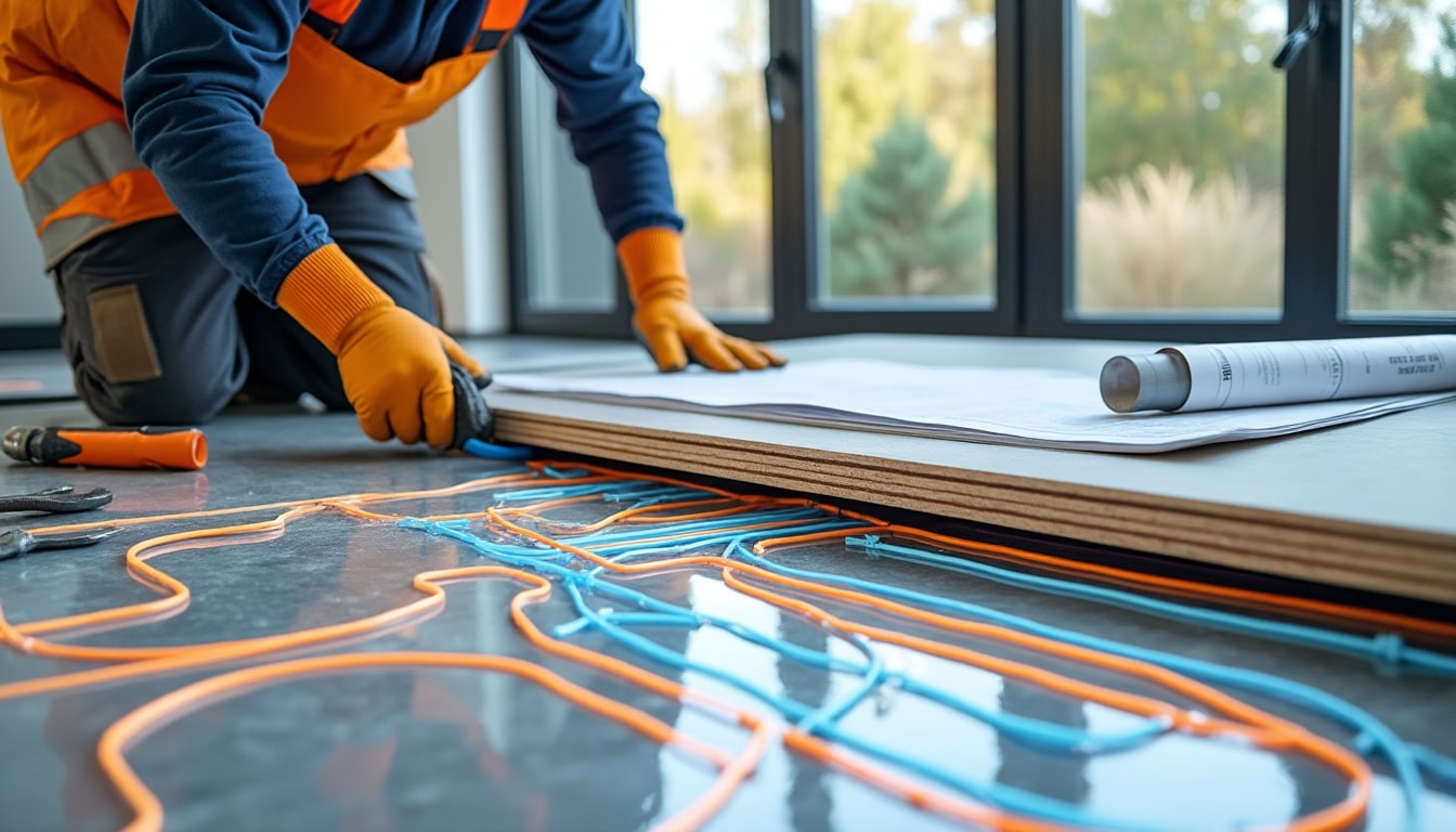 Illustration: Comprendre le fonctionnement d’un plancher à double usage pour chauffer et rafraîchir