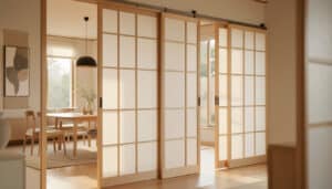 Cloison japonaise coulissante : styles, pose et prix