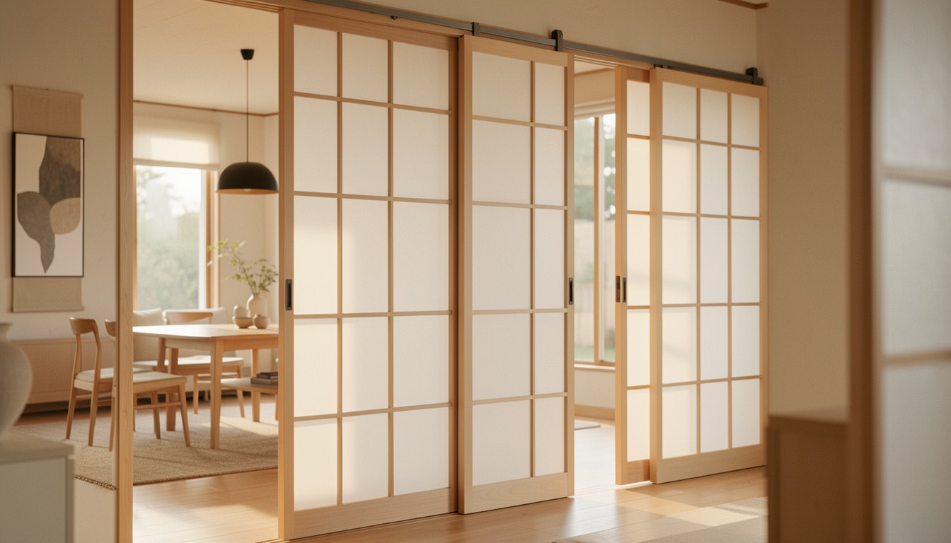 Cloison japonaise coulissante : styles, pose et prix