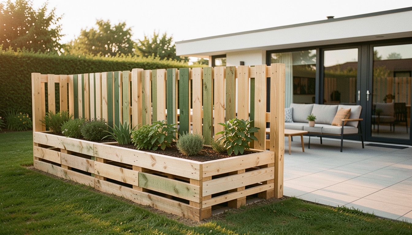 Clôture en palettes : idées simples et pose durable